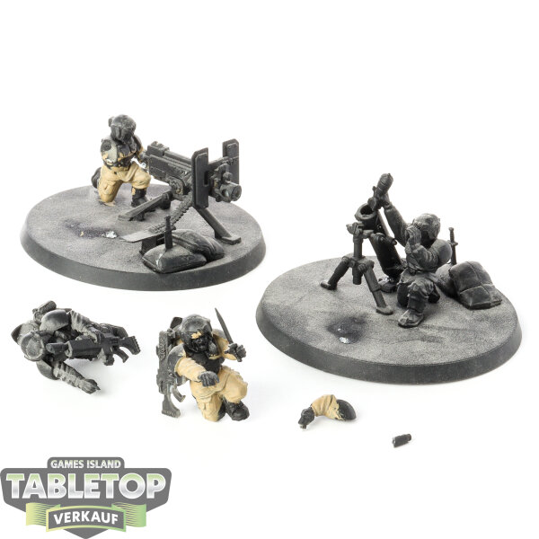 Astra Militarum - 2 Heavy Weapon Squad klassisch - teilweise bemalt