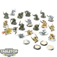 Skaven - 20x Plague Monks - teilweise bemalt