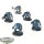 Space Wolves - 5 x Wolf Guard Terminators - teilweise bemalt