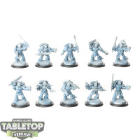 Space Wolves - 10 x Grey Hunters - teilweise bemalt