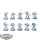 Space Wolves - 10 x Grey Hunters - teilweise bemalt