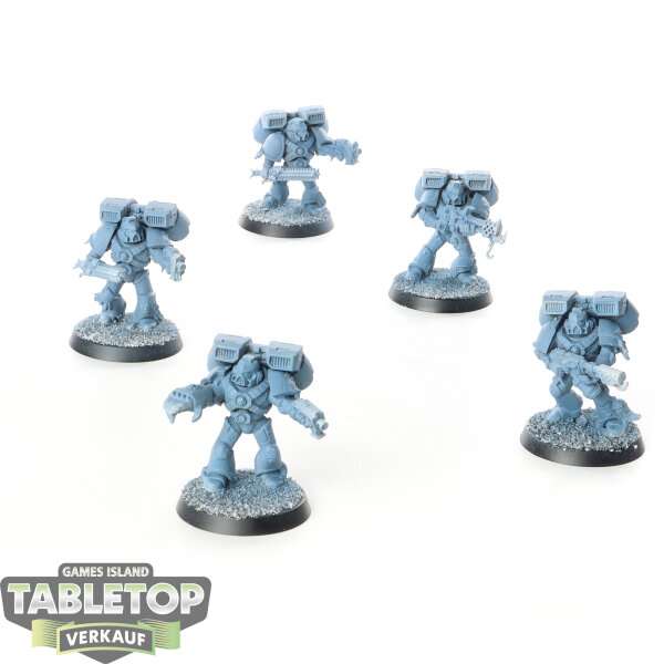 Space Wolves - 5 x Vanguard Veteran Squad - grundiert