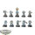 Space Wolves - 10 x Grey Hunters - bemalt