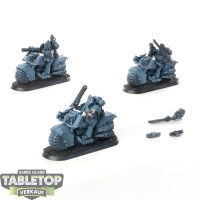 Space Wolves - 3 x Space Marine Bike Squad - teilweise...