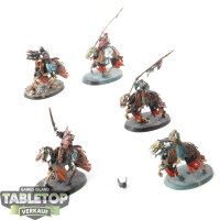 Nighthaunt - 5x Black Knights - teilweise bemalt