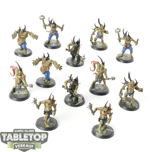 Death Guard - 12 Poxwalkers - teilweise bemalt