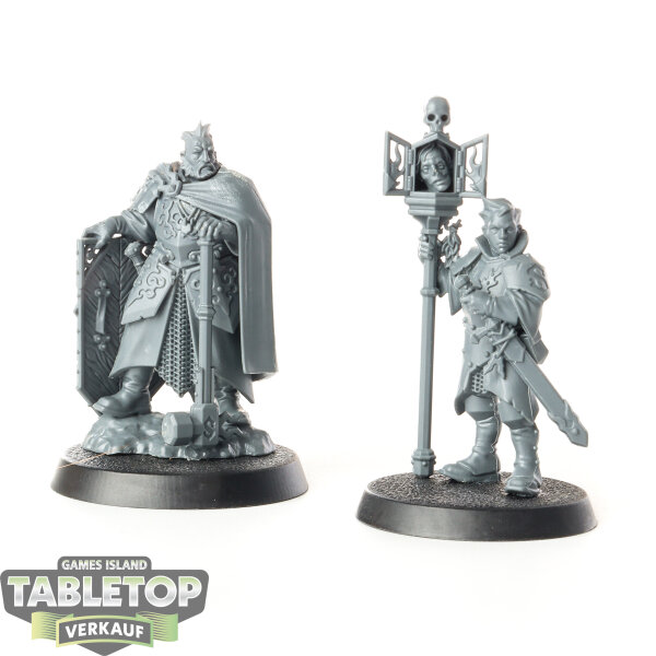 Cities of Sigmar - 2x Freeguild Marshal and Relic Envoy - unbemalt