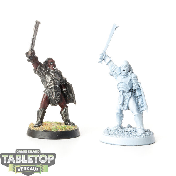 HdR Figuren - Böse - 2x Uruk-hai Commander: Captains - teilweise bemalt