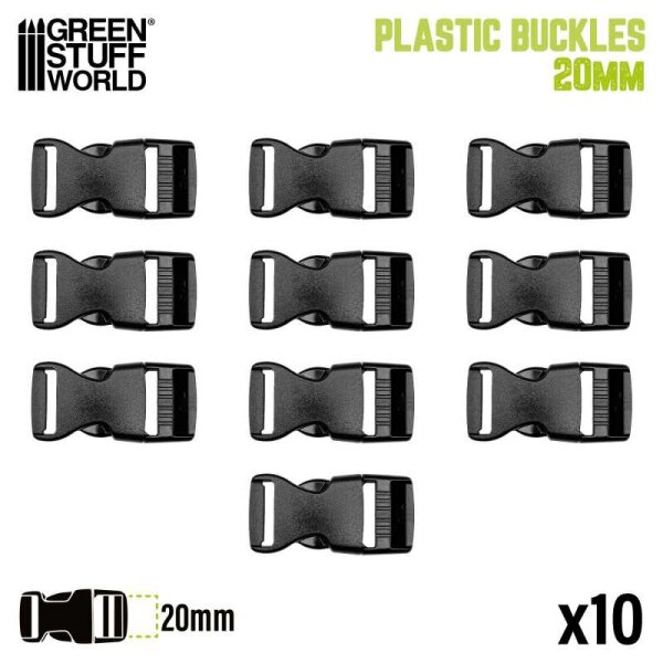 Green Stuff World - Plastic Buckles 20mm