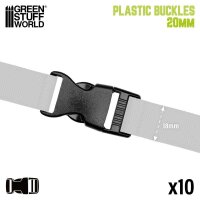 Green Stuff World - Plastic Buckles 20mm
