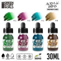 Green Stuff World - Acrylic Inks Set - Transparent Shades...