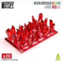 Green Stuff World - RED Resin Crystals - Large