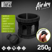 Green Stuff World - Air Dry Foam Clay 250gr. - Black