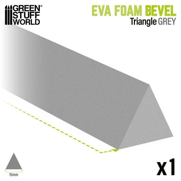 Green Stuff World - EVA foam bevels - Triangle 15 mm