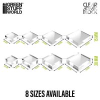 Green Stuff World - Acrylic Display Block 80x80x30mm