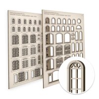 Green Stuff World - Arched Classic Miniature Windows - Small