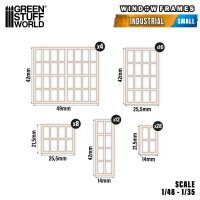 Green Stuff World - Industrial Miniature Windows - Small