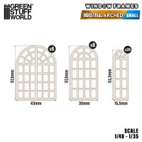 Green Stuff World - Industrial Arched Miniature Windows -...