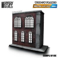 Green Stuff World - Industrial Arched Miniature Windows - Small