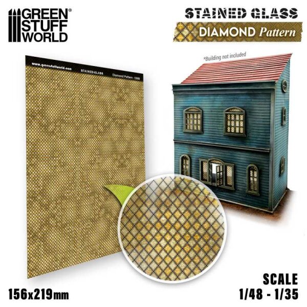 Green Stuff World - Diamond Pattern Stained Glass