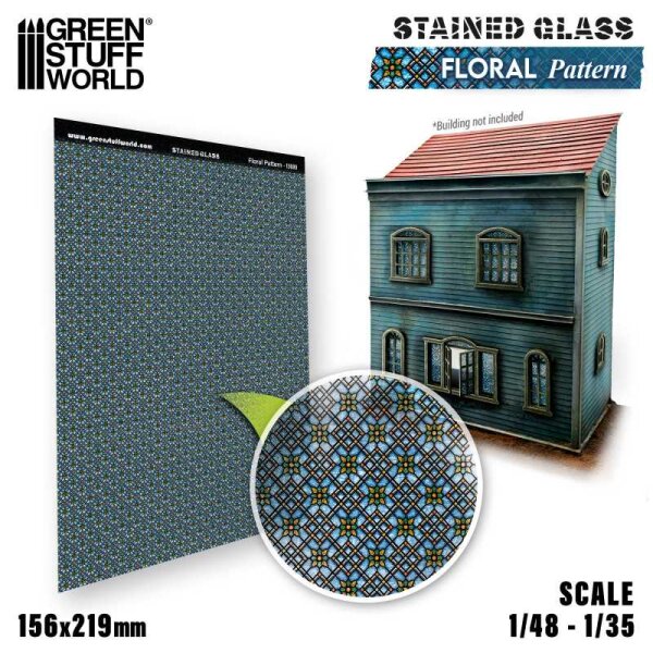 Green Stuff World - Floral Pattern Stained Glass