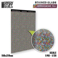 Green Stuff World - Herringbone Tiles Stained Glass