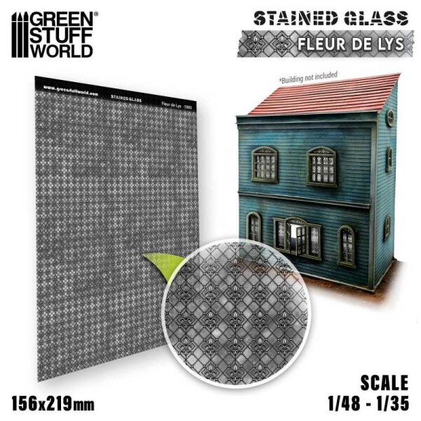 Green Stuff World - Fleur de Lys Stained Glass