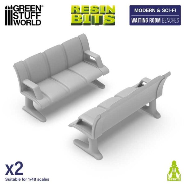 Green Stuff World - Waiting Room Benches