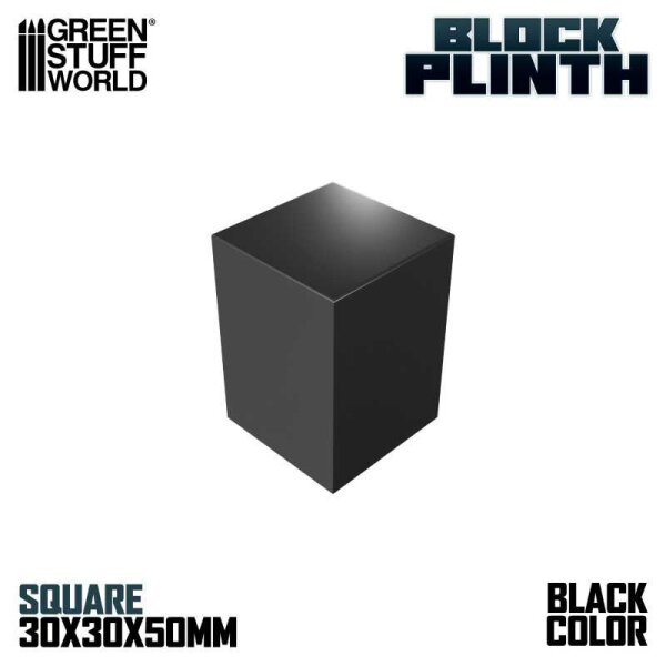 Green Stuff World - Display Block 3x3 cm - Black