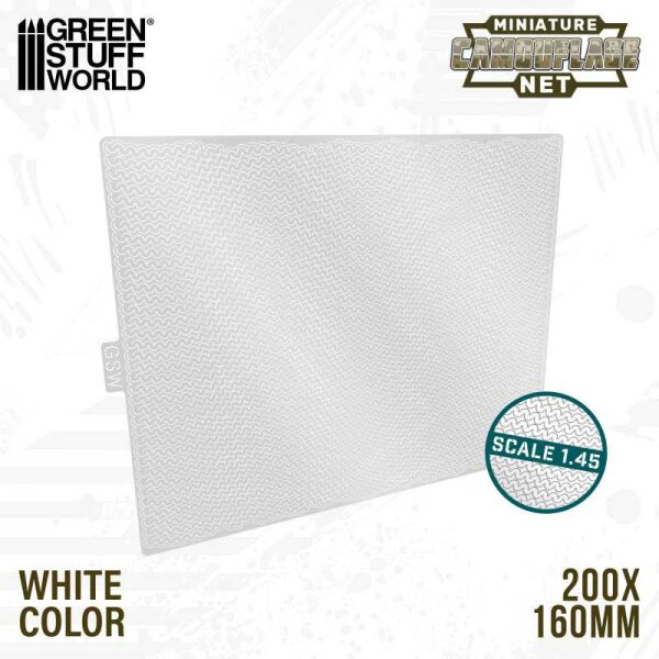 Green Stuff World - Miniature Camouflage Nets White 1:45