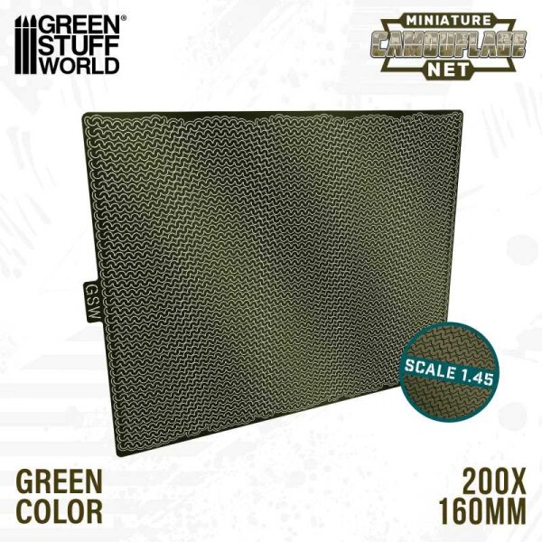 Green Stuff World - Miniature Camouflage Nets Green 1:45
