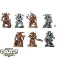 Death Guard - 7 x Plague Marines - teilweise bemalt