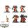 Dark Angels - 5 x Deathwing Terminator Squad - teilweise bemalt