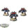 Chaos Space Marines - 3 Kyborgs / Obliteraors klassisch - bemalt