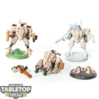 Tau Empire - 3 XV8 Crisis Battlesuit Team klassisch -...