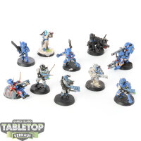 Tau Empire - 10 Fire Warriors Strike Team - teilweise bemalt