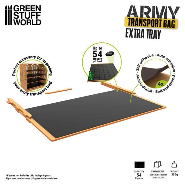 Green Stuff World - Army Transport Bag - Extra Tray