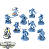 Space Wolves - 11x Grey Hunters - teilweise bemalt