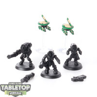 Tau Empire - 3 x Stealth Battlesuits - grundiert