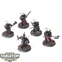 Slaves to Darkness - 5 x Chaos Chosen - teilweise bemalt