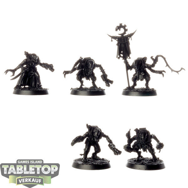 Genestealer Cults - 5 Hybrid Metamorphs - grundiert