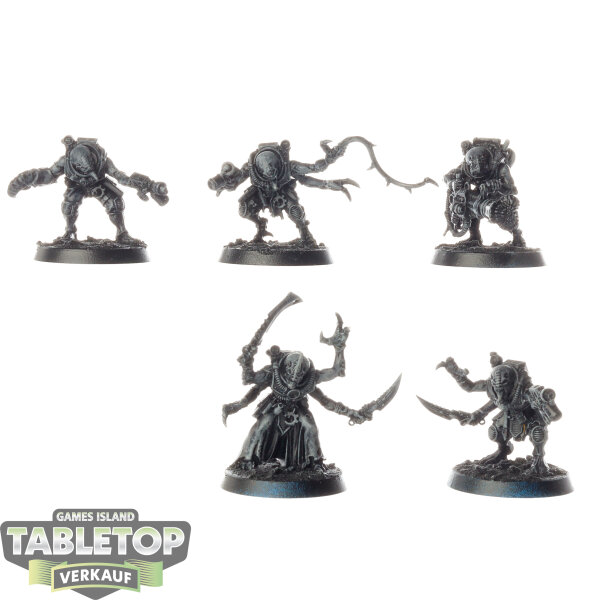 Genestealer Cults - 5 Hybrid Metamorphs - grundiert