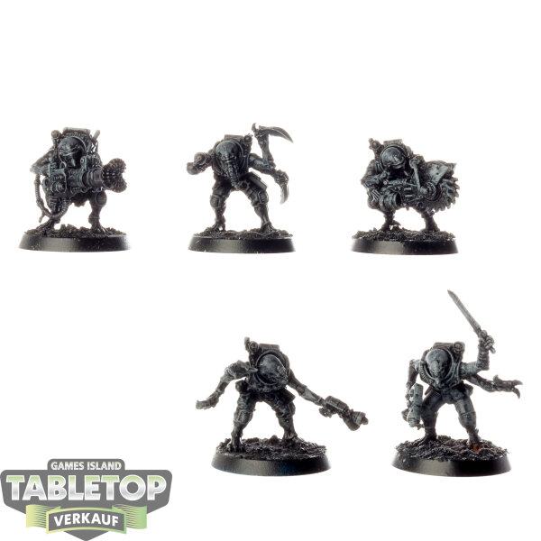 Genestealer Cults - 5 Hybrid Metamorphs - grundiert