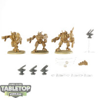 Tau Empire - 3x XV8 Crisis Battlesuit Team - teilweise...