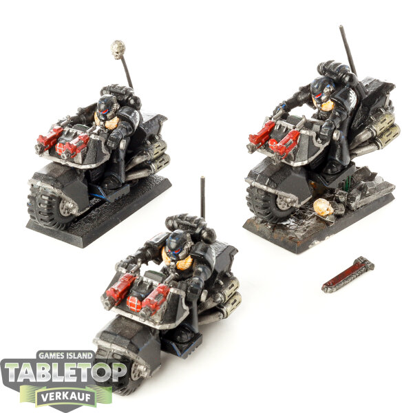 Dark Angels - 3x Biker - bemalt