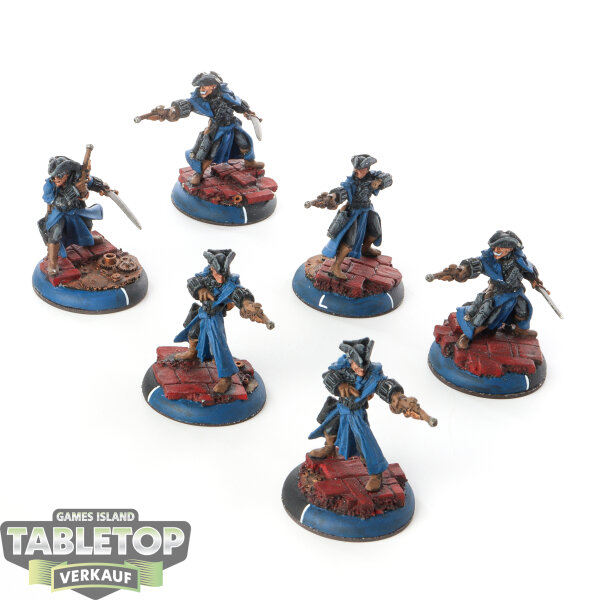 Cygnar - 6 Arcane Tempest Gun Mage - bemalt