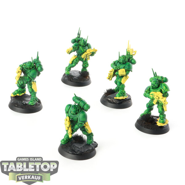 Space Marines - 5x Primaris Infiltrators - teilweise bemalt