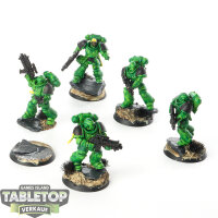 Space Marines - 5x Intercessors - teilweise bemalt