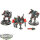 Tau Empire - 3 x XV8 Crisis Battlesuit Team - bemalt