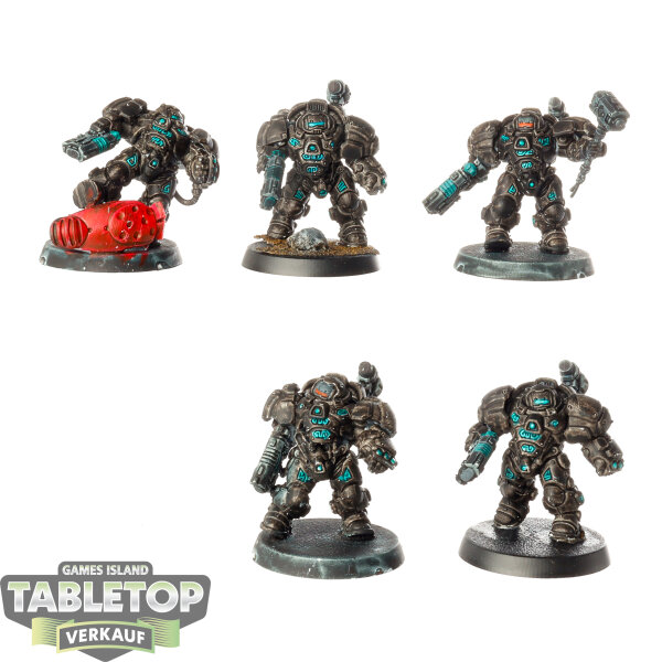 Leagues of Votann - 5 x Einhyr Hearthguard - bemalt